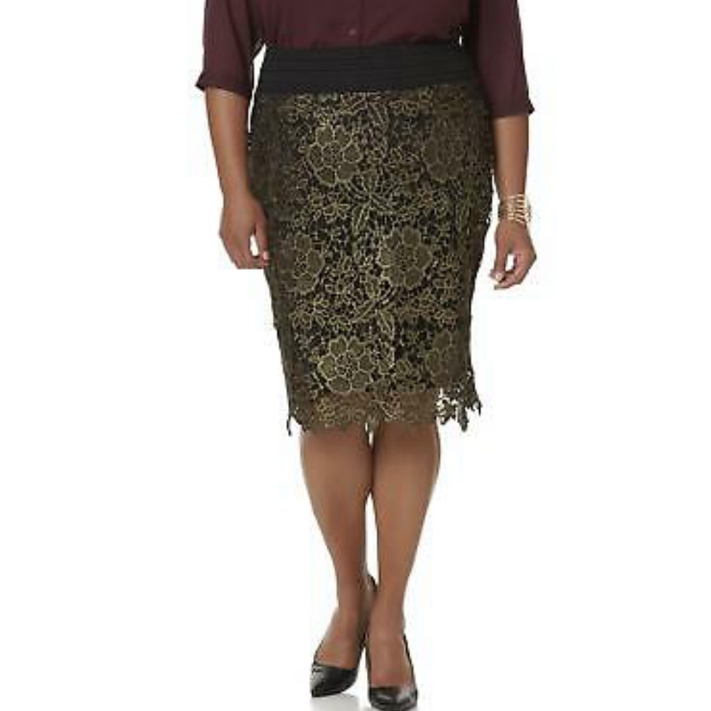 NWT Simply Emma Women's Plus Crochet Skirt-choose your color & sz at checkout